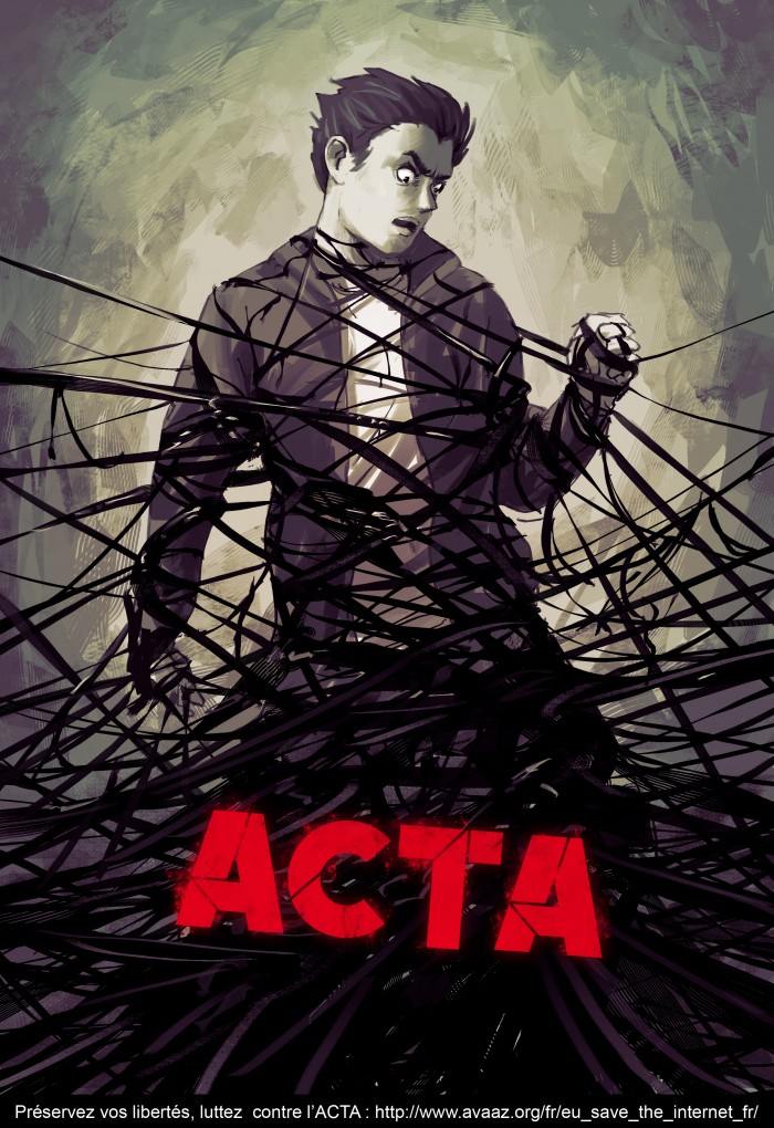 Affiches tegen ACTA #stopacta