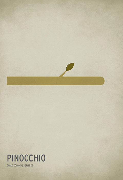 Minimalistische sprookjesposters